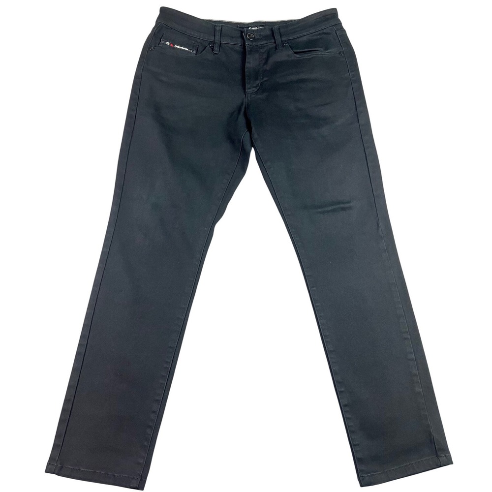 Fried Denim Mens Slim Fit Black Jeans 33x29* Solid Stretch Denim Pants